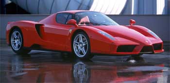 Enzo Ferrari front three-quarters shot