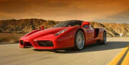 Enzo Ferrari on the road